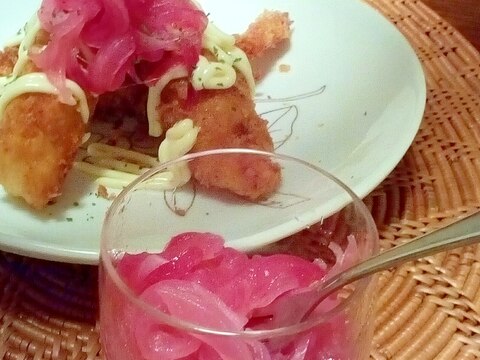 レッドオニオンのサワーソテー